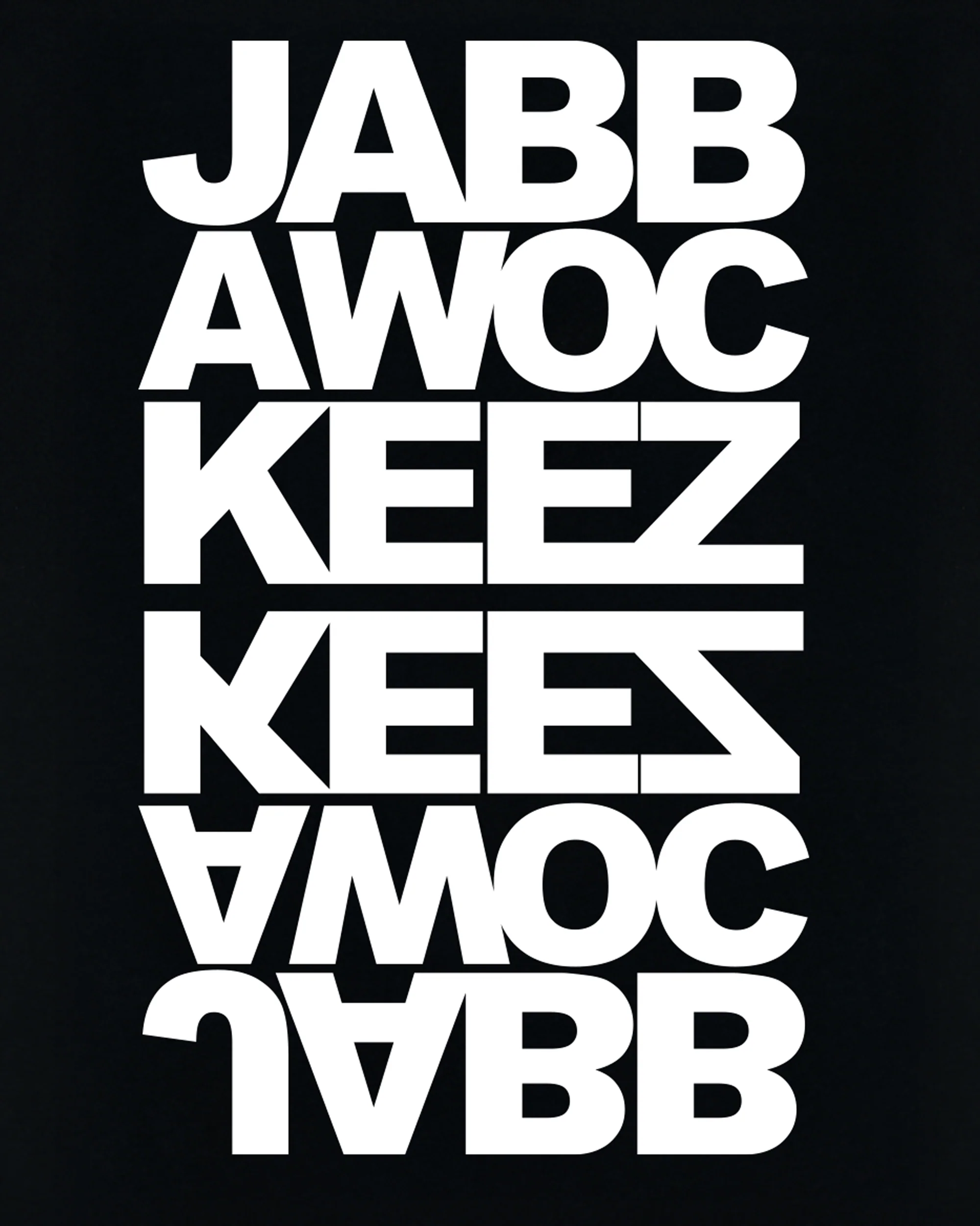 Mirrored 3 Stack Tee Black - Image 3
